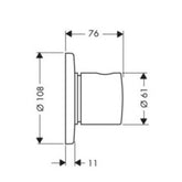 Hansgrohe "AXOR Uno" Vierwegumsteller (chrom)